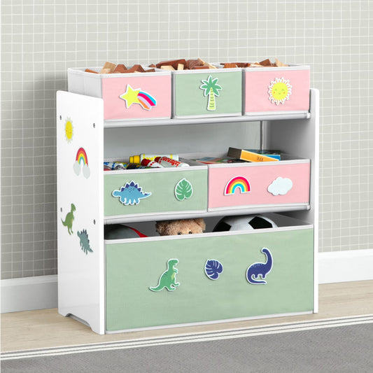FamToy 6-Bin Kids Toy Storage Organizer