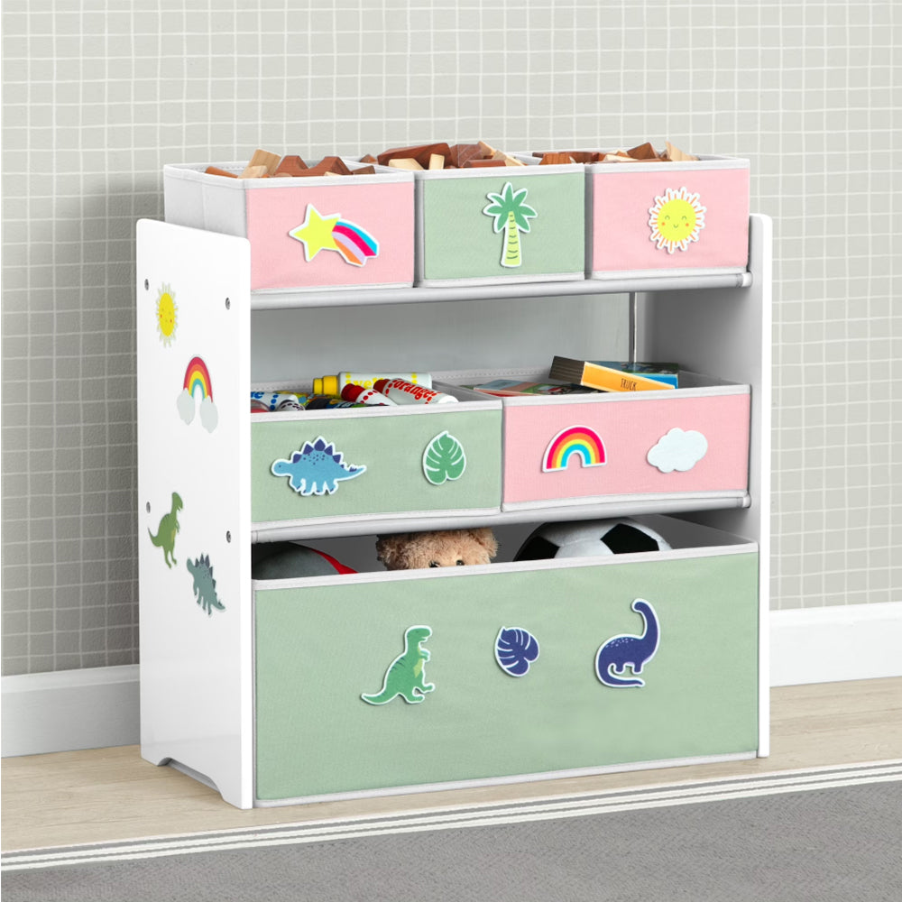 FamToy 6-Bin Kids Toy Storage Organizer