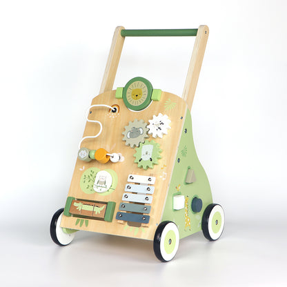 FamToy Wooden Toddler Push Walker Toy