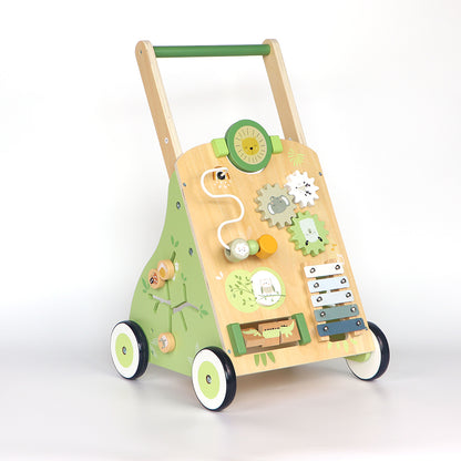 FamToy Wooden Toddler Push Walker Toy