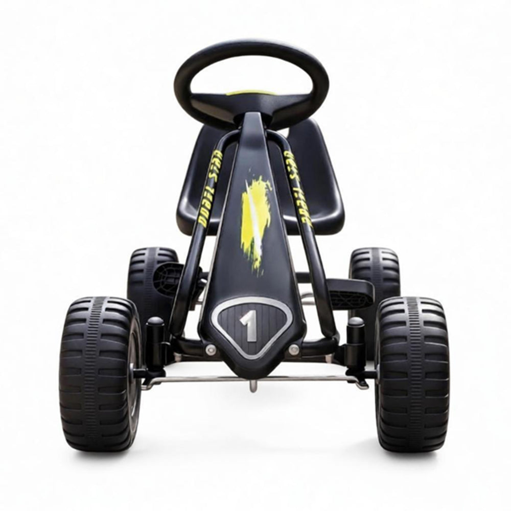 FamToy Kids Pedal Go Kart with Adjustable Seat, Black