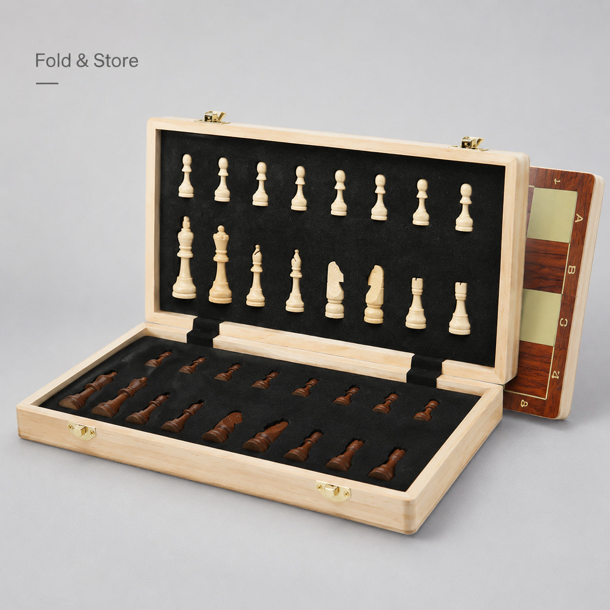 FamToy Magnetic Wooden Chess Set