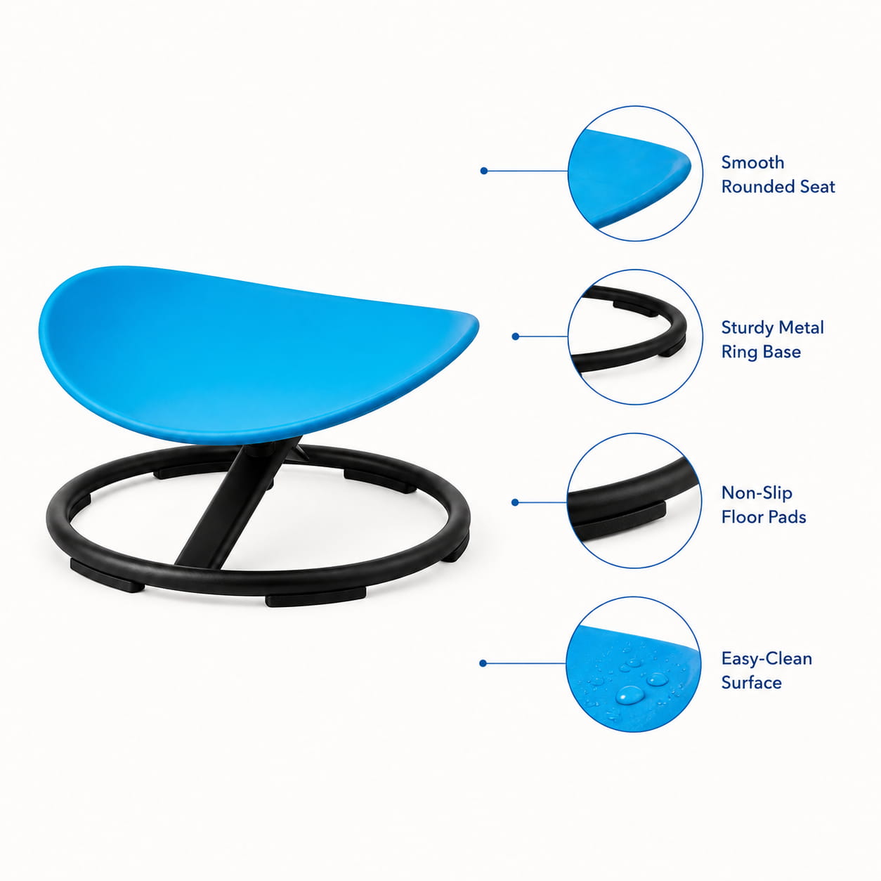 FamToy Kids Sensory Spinning Chair 220 lbs
