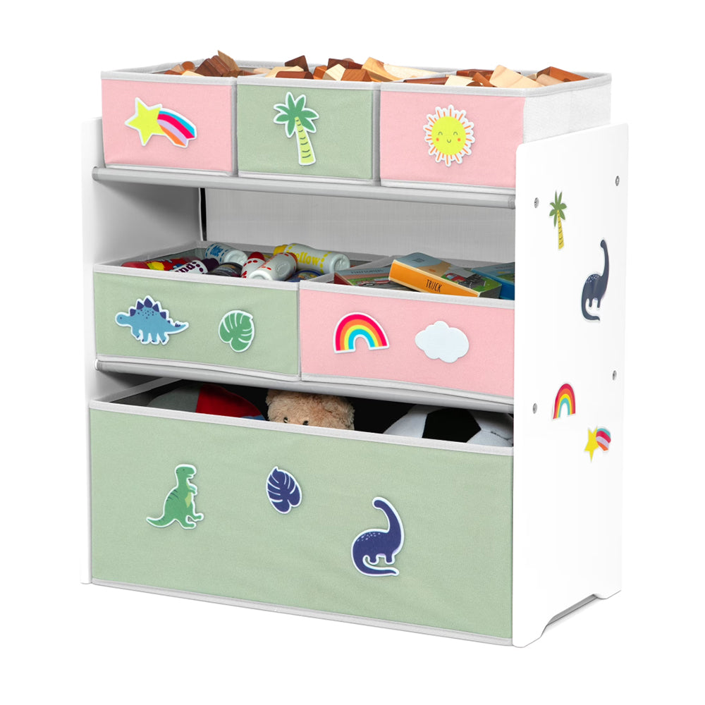 FamToy 6-Bin Kids Toy Storage Organizer