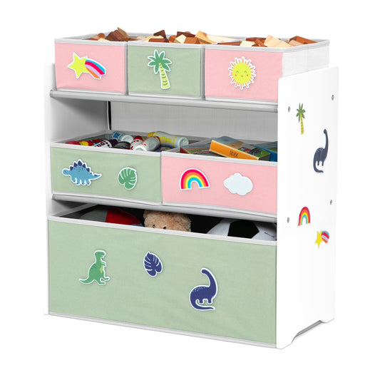 FamToy 6-Bin Kids Toy Storage Organizer