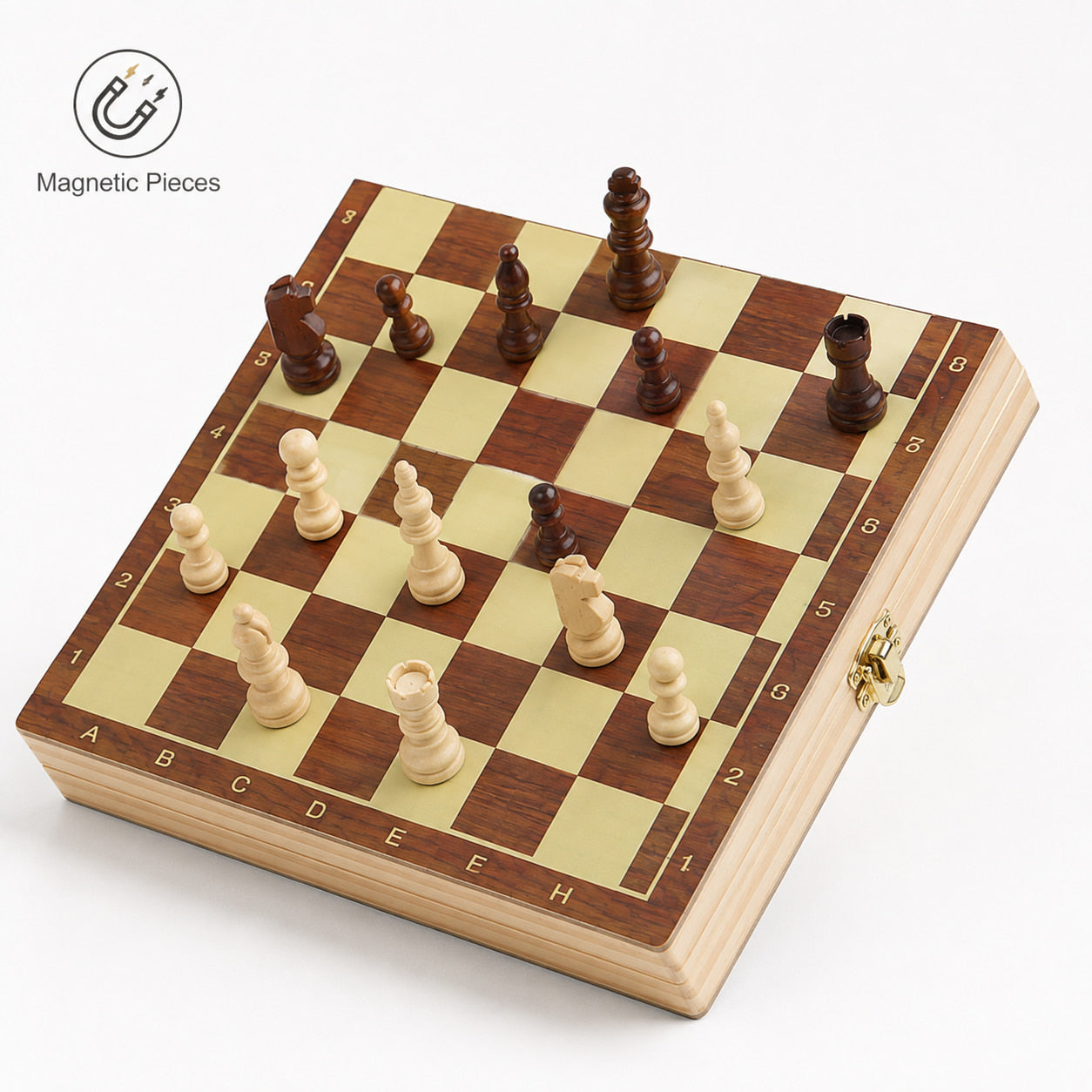 FamToy Magnetic Wooden Chess Set