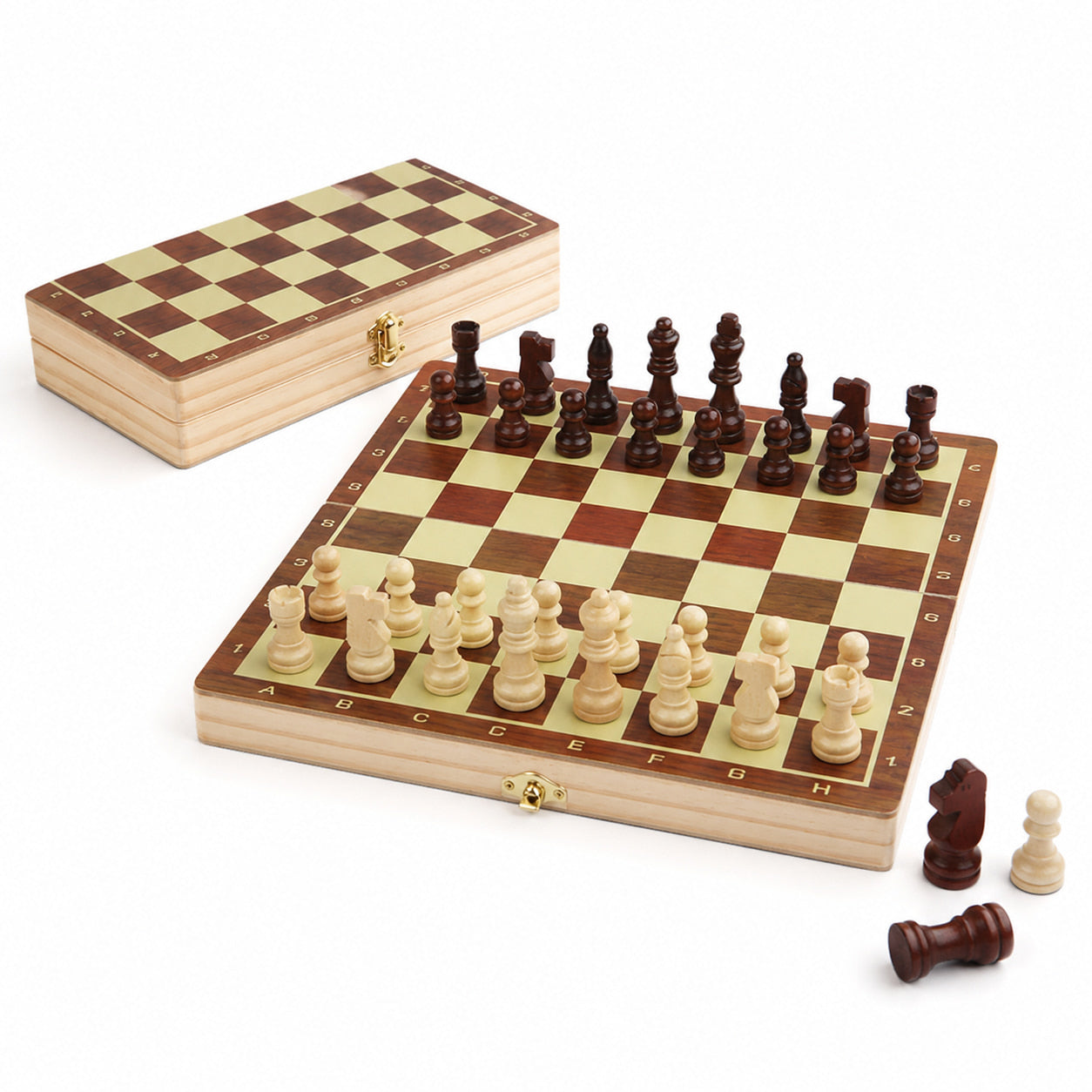 FamToy Magnetic Wooden Chess Set
