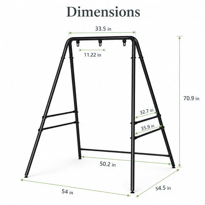 FamToy A-Frame Hammock Chair Stand 3-Ring
