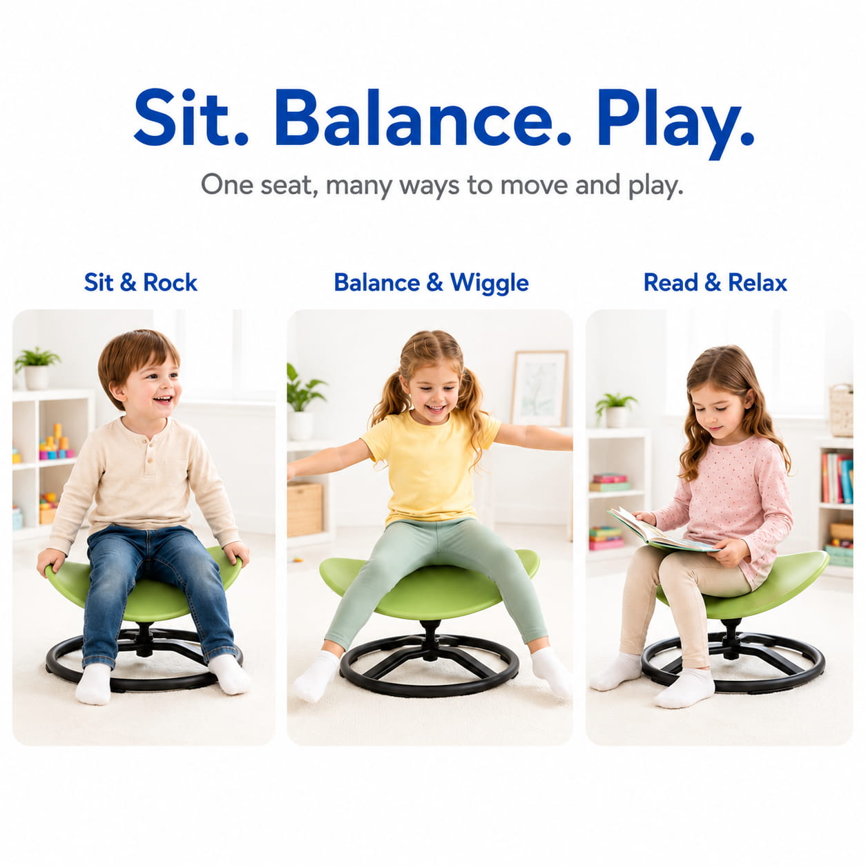 FamToy Kids Sensory Spinning Chair 220 lbs