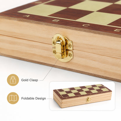 FamToy Magnetic Wooden Chess Set
