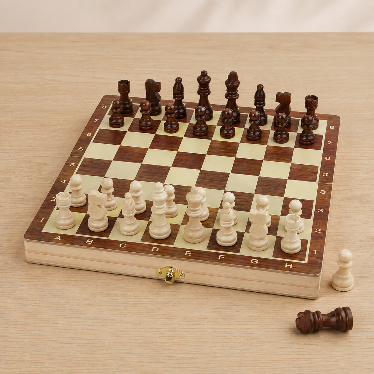 FamToy Magnetic Wooden Chess Set