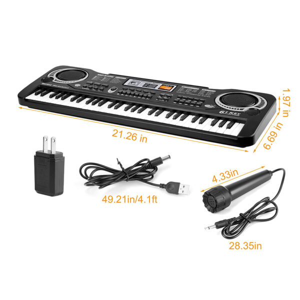 61-Key Digital Keyboard Piano