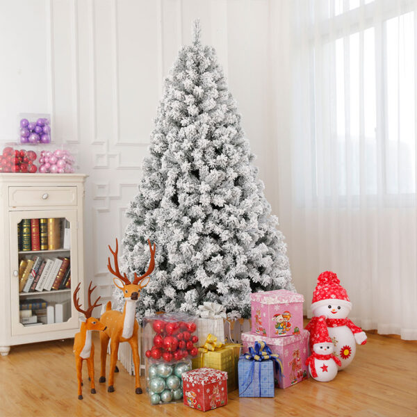 7FT Pre-lit Snow Flocked Tree