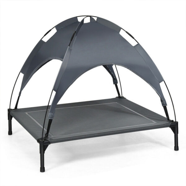 Elevated Dog Cot with Canopy