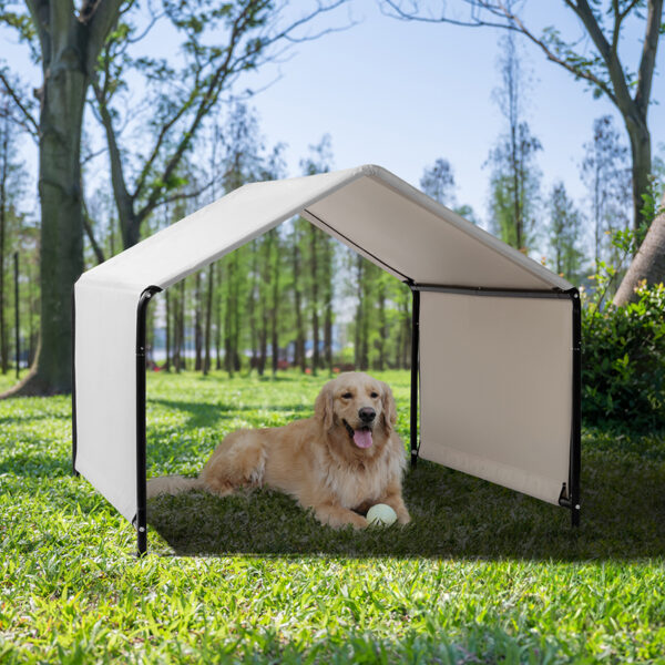 Outdoor Dog Shade Tent, Gray