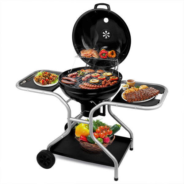 Kettle Charcoal Grill with Tables