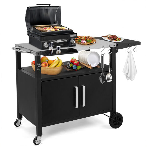 Outdoor Grill Cart Station