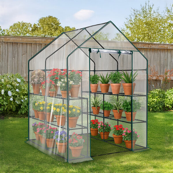 8-Shelf Mini Walk-in Greenhouse