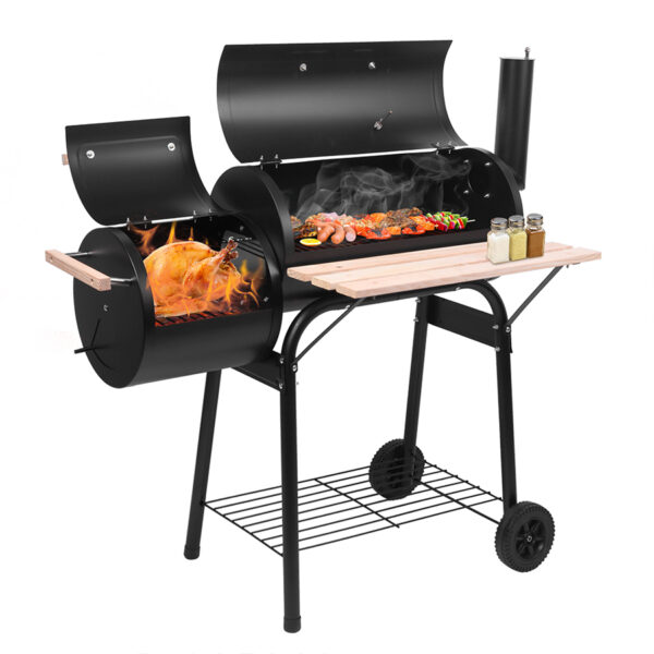 44" Oil Drum Charcoal Grill