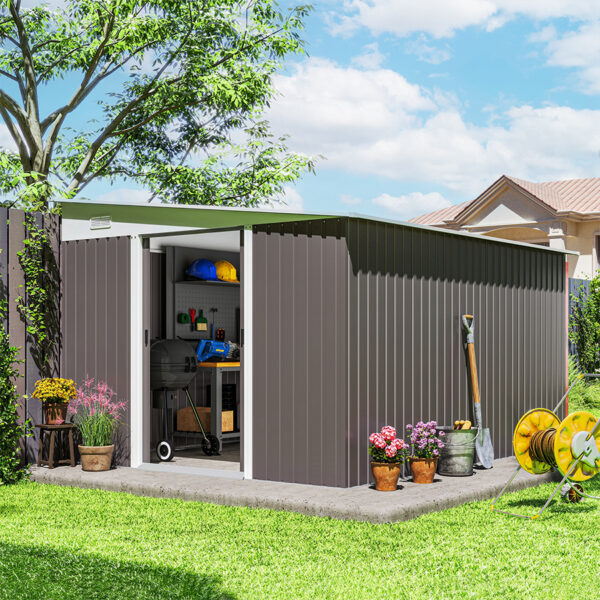 Galvanized Steel Outdoor Storage Shed