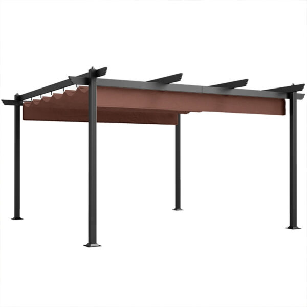 Retractable Pergola Canopy with Aluminum Frame